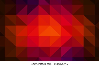Dark Red vector polygon abstract backdrop. Polygonal abstract illustration with gradient. Brand new style for your business design.