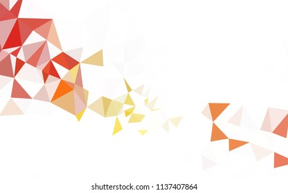 Dark Red vector polygon abstract layout. Elegant bright polygonal illustration with gradient. Triangular pattern for your design.