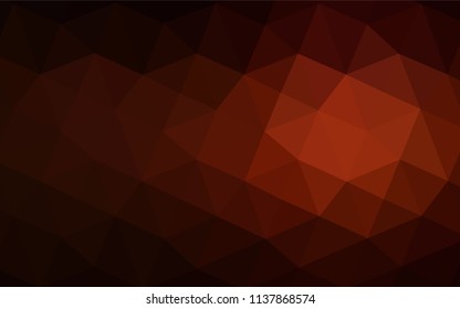 Dark Red vector polygon abstract background. Shining colored illustration in a new style. A new texture for your design.