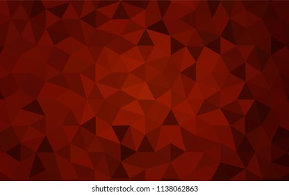 Dark Red vector polygon abstract layout. Geometric illustration in Origami style with gradient.  Brand new style for your business design.