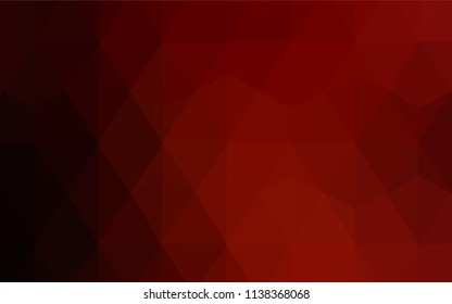 Dark Red vector polygon abstract layout. Shining colorful illustration with triangles. Brand new design for your business.