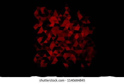 Dark Red vector polygon abstract pattern. Creative geometric illustration in Origami style with gradient. Brand new style for your business design.