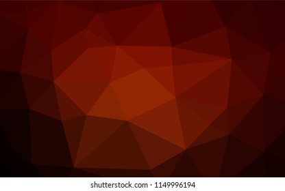 Dark Red vector polygon abstract backdrop. Shining colored illustration in a Brand new style. The best triangular design for your business.