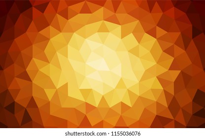 Dark Red vector polygon abstract layout. Glitter abstract illustration with an elegant triangles. New template for your brand book.