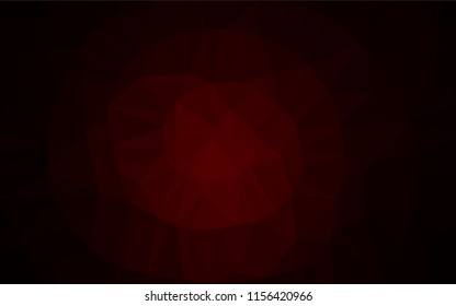Dark Red vector polygon abstract backdrop. Brand new colored illustration in blurry style with gradient. The polygonal design can be used for your web site.