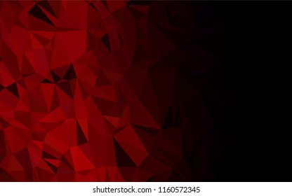 Dark Red vector polygon abstract background. A vague abstract illustration with gradient. The completely new template can be used for your brand book.