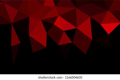 Dark Red vector polygon abstract layout. Colorful illustration in abstract style with gradient. The textured pattern can be used for background.