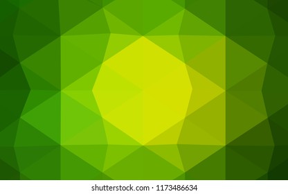 Dark Red vector polygon abstract layout. Creative illustration in halftone style with gradient. That new template can be used for your brand book.