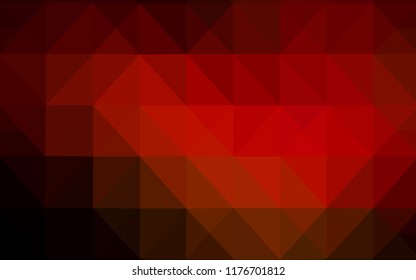 Dark Red vector polygon abstract backdrop. Triangular geometric sample with gradient.  A new texture for your web site.