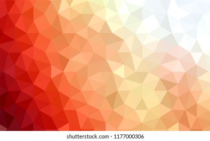 Dark Red vector polygon abstract background. Triangular geometric sample with gradient.  Completely new template for your banner.