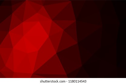 Dark Red vector polygon abstract background. Creative geometric illustration in Origami style with gradient. A completely new design for your business.