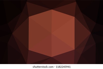 Dark Red vector polygon abstract backdrop. Colorful abstract illustration with gradient. A completely new design for your business.