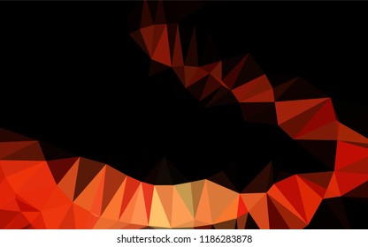 Dark Red vector polygon abstract layout. Brand new colored illustration in blurry style with gradient. Brand new design for your business.