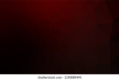 Dark Red vector polygon abstract background. A vague abstract illustration with gradient. A completely new design for your business.