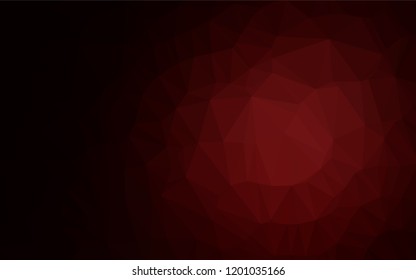 Dark Red vector polygon abstract layout. Modern geometrical abstract illustration with gradient. Brand new design for your business.