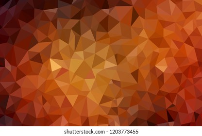 Dark Red vector polygon abstract backdrop. Elegant bright polygonal illustration with gradient. Brand new design for your business.