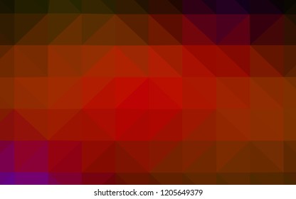 Dark Red vector polygon abstract background. Triangular geometric sample with gradient.  A new texture for your web site.