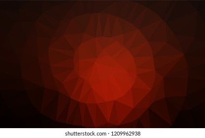 Dark Red vector polygon abstract layout. Glitter abstract illustration with an elegant design. Brand new style for your business design.