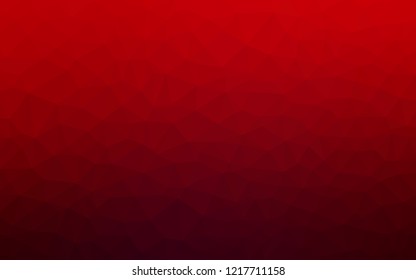 Dark Red vector polygon abstract layout. Colorful abstract illustration with triangles. Brand new style for your business design.