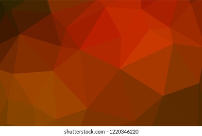 Dark Red vector polygon abstract background. Geometric illustration in Origami style with gradient.  A new texture for your web site.