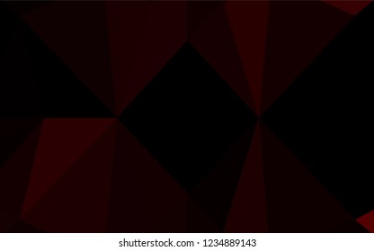 Dark Red vector polygon abstract background. A sample with polygonal shapes. Brand new style for your business design.