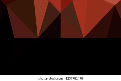 Dark Red vector polygon abstract layout. A sample with polygonal shapes. A completely new design for your business.