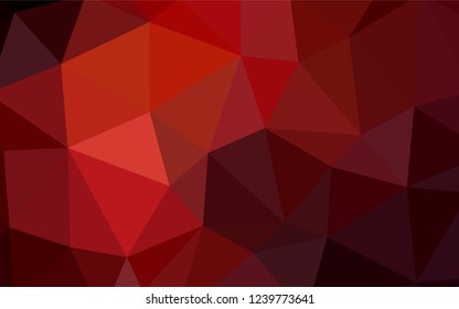 Dark Red vector polygon abstract layout. A sample with polygonal shapes. Brand new style for your business design.