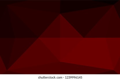 Dark Red vector polygon abstract layout. Colorful abstract illustration with gradient. Brand new design for your business.