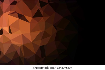 Dark Red vector polygon abstract layout. Colorful illustration in abstract style with gradient. The completely new template can be used for your brand book.