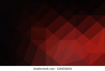 Dark Red vector polygon abstract layout. Brand new colorful illustration in with gradient. Elegant pattern for a brand book.