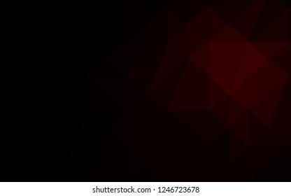 Dark Red vector polygon abstract background. Creative illustration in halftone style with gradient. Brand new style for your business design.
