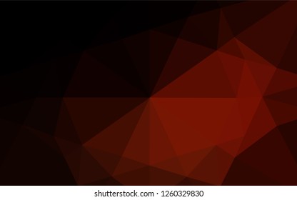 Dark Red vector polygon abstract background. Geometric illustration in Origami style with gradient.  A completely new design for your business.