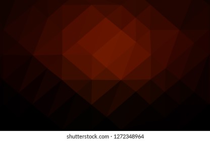 Dark Red vector polygon abstract backdrop. Shining colored illustration in a Brand new style. The best triangular design for your business.