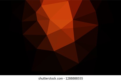 Dark Red vector polygon abstract background. Colorful illustration in abstract style with gradient. Triangular pattern for your business design.