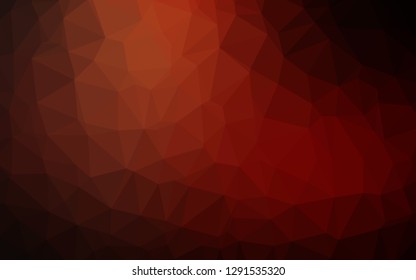 Dark Red vector polygon abstract background. Brand new colorful illustration in with gradient. Elegant pattern for a brand book.