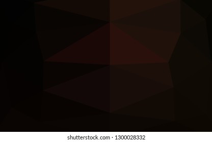 Dark Red vector polygon abstract background. Colorful illustration in Origami style with gradient.  New texture for your design.