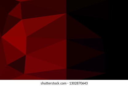 Dark Red vector polygon abstract backdrop. An elegant bright illustration with gradient. Polygonal design for your web site.
