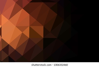 Dark Red vector polygon abstract layout. A vague abstract illustration with gradient. The best triangular design for your business.