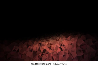 Dark Red vector polygon abstract backdrop. Colorful abstract illustration with gradient. Template for a cell phone background.