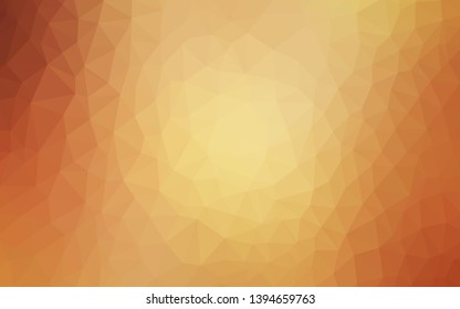 Dark Red vector polygon abstract layout. Polygonal abstract illustration with gradient. New template for your brand book.