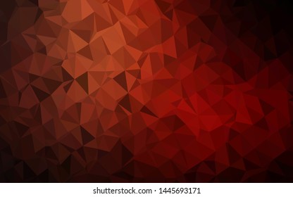 Dark Red vector polygon abstract layout. An elegant bright illustration with gradient. New texture for your design.