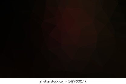 Dark Red vector polygon abstract background. Geometric illustration in Origami style with gradient. Textured pattern for background.