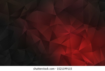 Dark Red vector polygon abstract layout. A sample with polygonal shapes. Brand new design for your business.