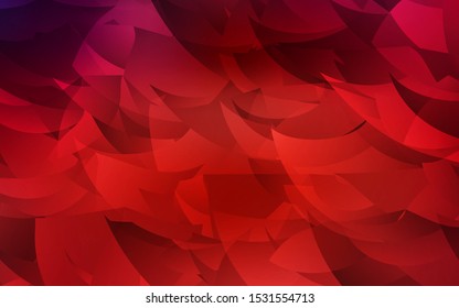 Dark Red vector polygon abstract backdrop. Colorful illustration in polygonal style with gradient. Best triangular design for your business.