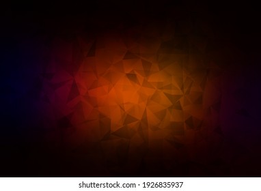 Dark Red vector polygon abstract layout. Colorful illustration in abstract style with triangles. Template for cell phone's backgrounds.