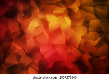 Dark Red vector polygon abstract background. Colorful illustration in polygonal style with gradient. Polygonal design for your web site.