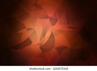 Dark Red vector polygon abstract backdrop. Glitter abstract illustration with an elegant triangles. New template for your brand book.
