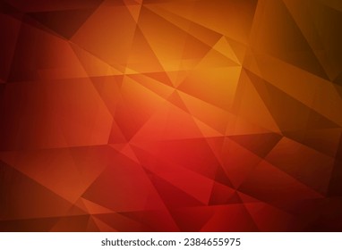 Dark Red vector polygon abstract backdrop. Geometric illustration in Origami style with gradient.  Pattern for a brand book's backdrop.