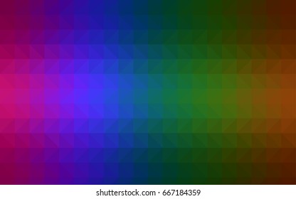 Dark Red vector polygon abstract template. Modern geometrical abstract illustration with gradient. The best triangular design for your business.