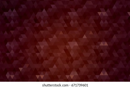 Dark Red vector polygon abstract background. Geometric illustration in Origami style with gradient.  The polygonal design can be used for your web site.